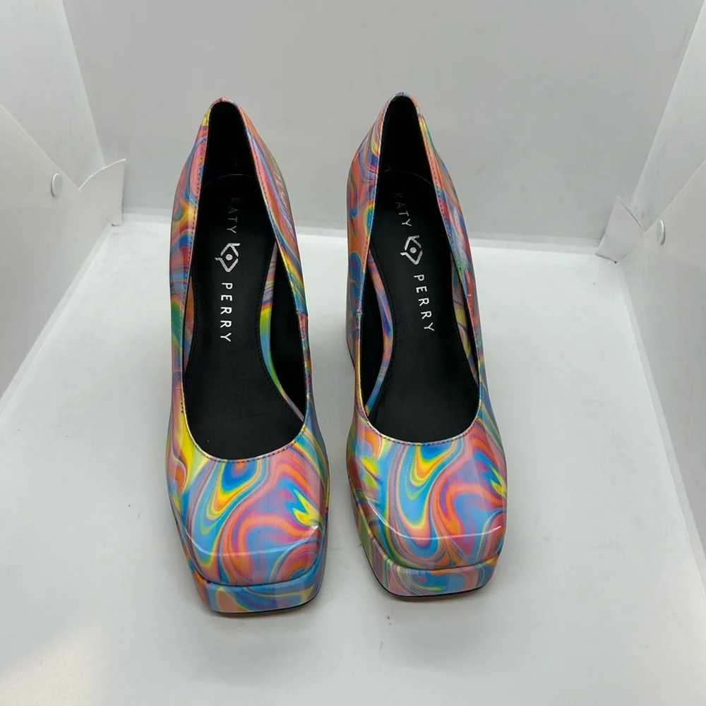 Katy Perry Collections Women's Multicolor Platform Heels Size 7M. NWOT